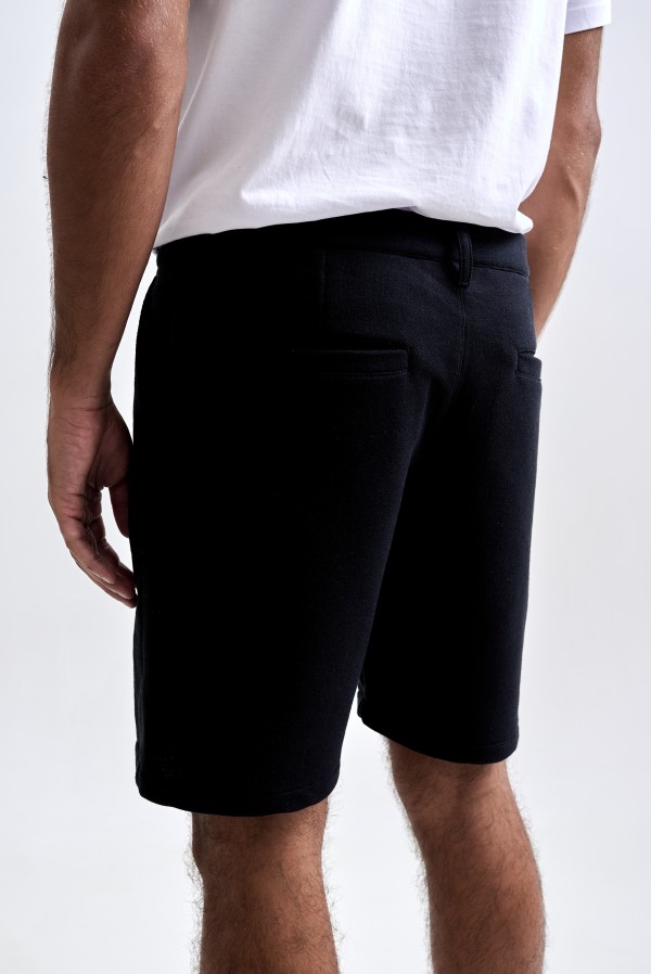Encontraproduto.com.br - Bermuda Chino Moletom Nilo Preto