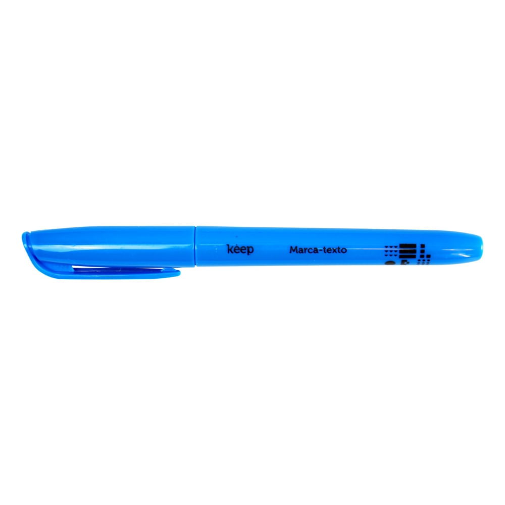 Marca Texto Azul Caixa c/ 12 Unidades Keep - MR067OUT [Reembalado]