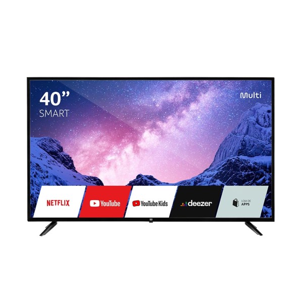 Tela 40 Pol. Full HD Com Função Smart E Wi-Fi Integrado Entradas HDMI + USB + RJ45 + AV Multilaser - TL043OUT [Reembalado]