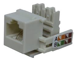 Conector P/Telefone Nível 3 Fêmea Rj11 Amp/Similar Embut. Cod. 1574 - Hammer