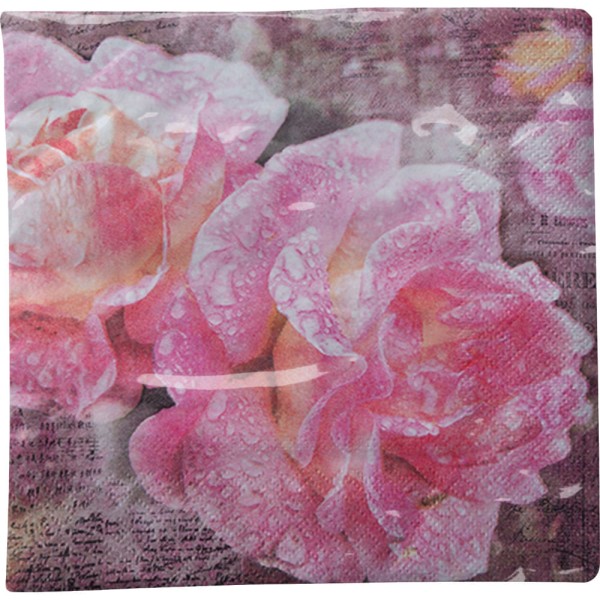 Encontraproduto.com.br - Guardanapo Com 02 Gua211713 Rosas Inglesas
