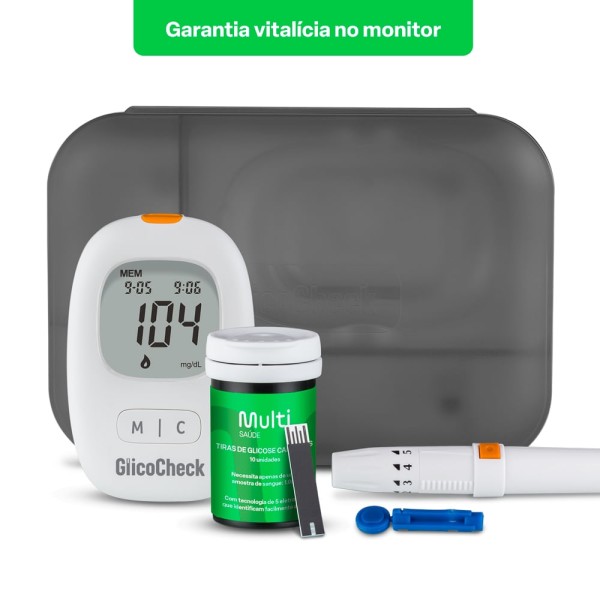 Encontraproduto.com.br - Monitor De Glicemia Glicocheck Care Plus Multi Saúde - HC487OUT [Reembalado]
