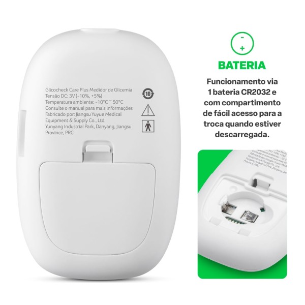 Encontraproduto.com.br - Monitor De Glicemia Glicocheck Care Plus Multi Saúde - HC487OUT [Reembalado]