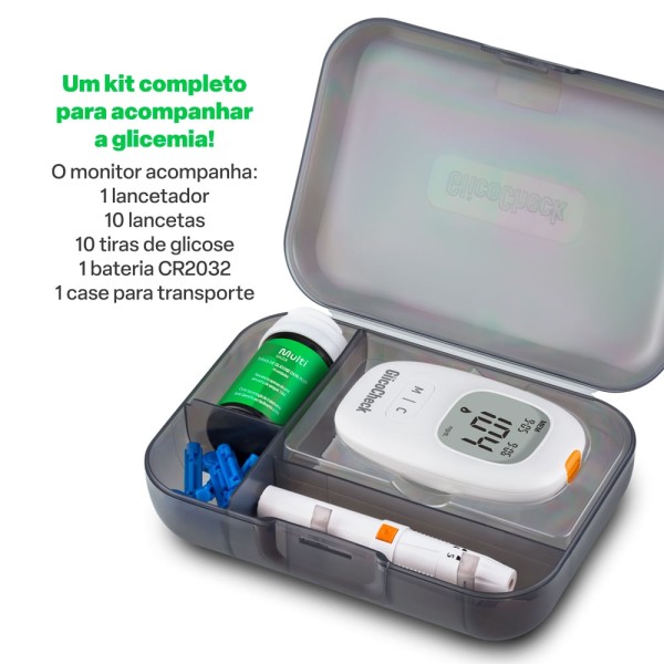 Encontraproduto.com.br - Monitor De Glicemia Glicocheck Care Plus Multi Saúde - HC487OUT [Reembalado]