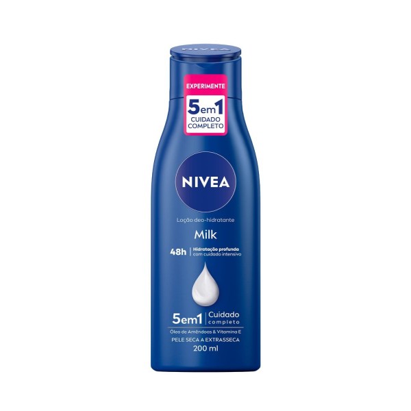 NIVEA Loção Hidratante Milk Pele seca a extrasseca 200ml
