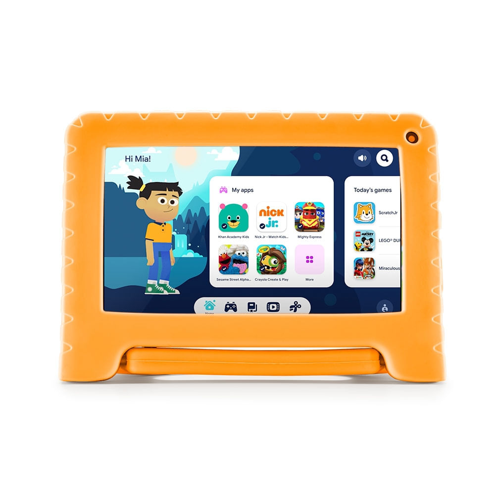 Encontraproduto.com.br - Tablet Infantil Multi Kid Pad 4GB RAM + 64GB + Tela 7 pol + Case + Wi-fi + Android 13 Quad Core - NB412OUT [Reembalado]