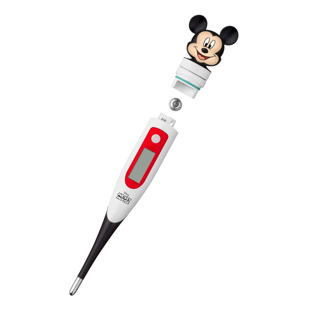 Encontraproduto.com.br - Termômetro Digital Mickey Disney com Ponta Flexível Multi Saúde - HC078OUT [Reembalado]