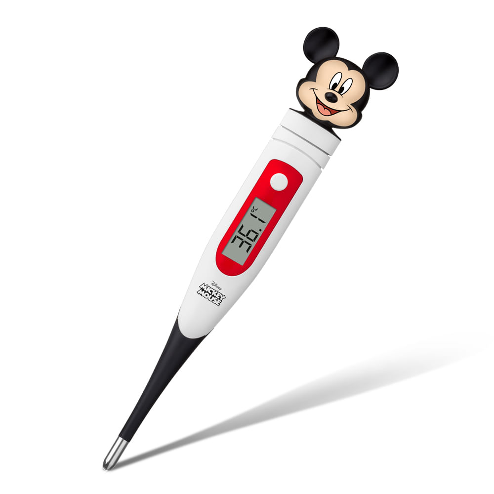 Encontraproduto.com.br - Termômetro Digital Mickey Disney com Ponta Flexível Multi Saúde - HC078OUT [Reembalado]