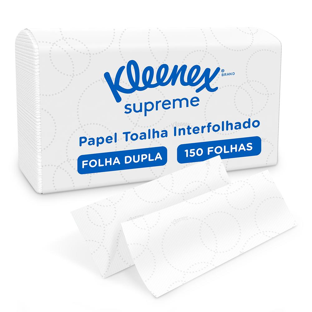 Encontraproduto.com.br - Papel Toalha Interfolha 2 Dobras Folha Dupla 22,3X24,1 com 2.700 Folhas Kleenex