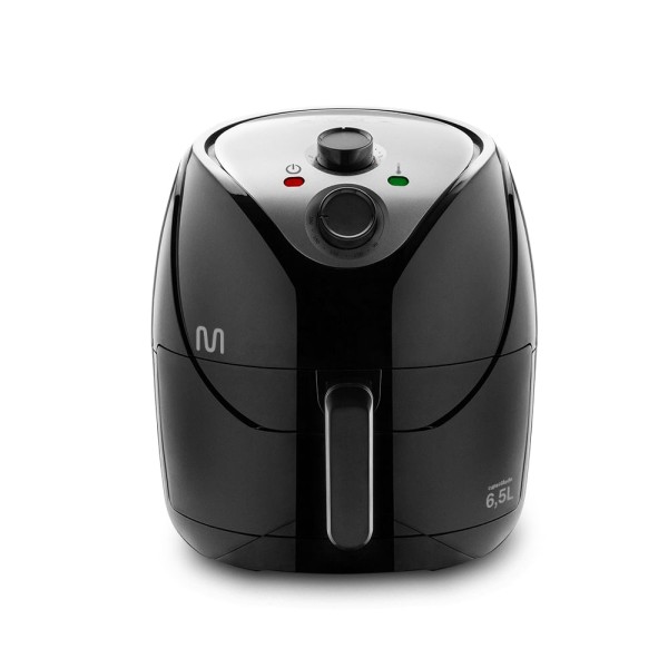Encontraproduto.com.br - Fritadeira elétrica Air Fryer 6,5L C/ Grade, Timer 60Min, Temp. 200°C - 1800w-220v - Preto Multi - CE126OUT [Reembalado]