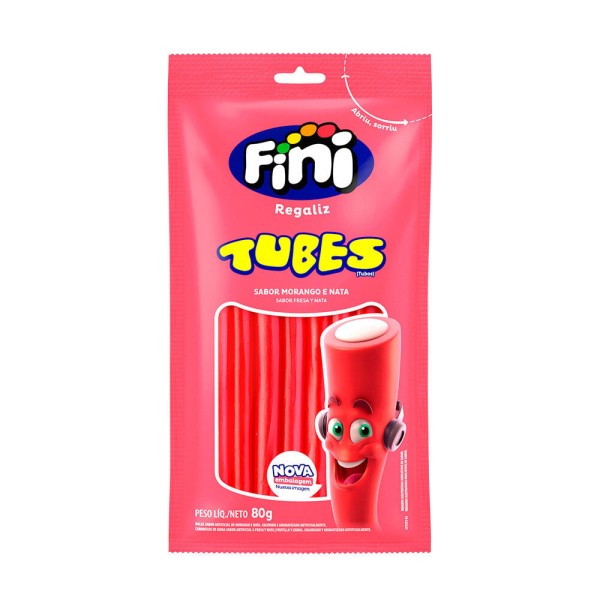 Encontraproduto.com.br - Fini Regaliz 80gr Morango E Nata