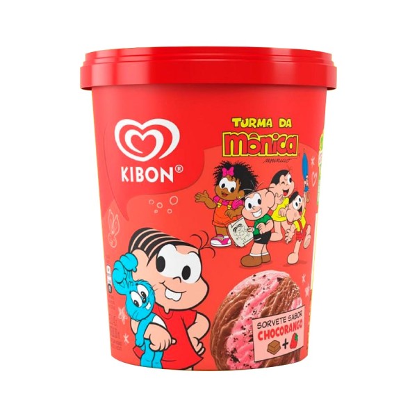 Encontraproduto.com.br - Kibon Sorvete Turma Monica 800ml Chocorango