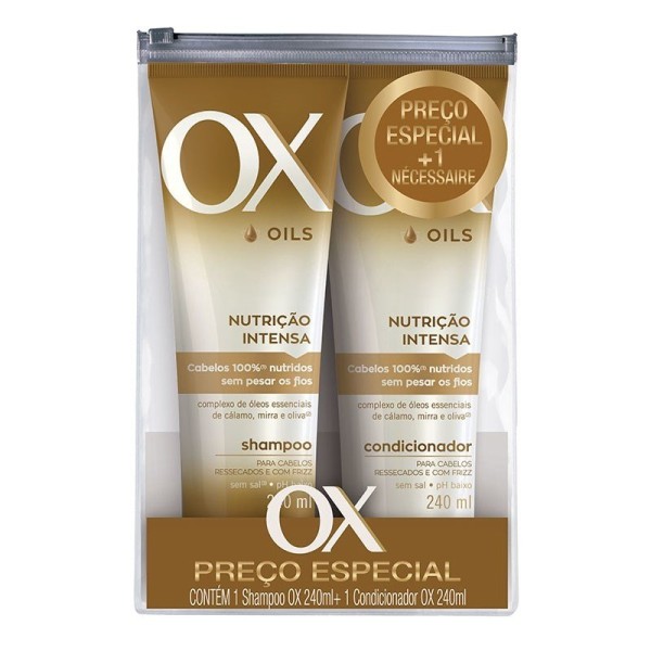 Kit Shampoo + Condicionador Ox Nutrição 240ml
