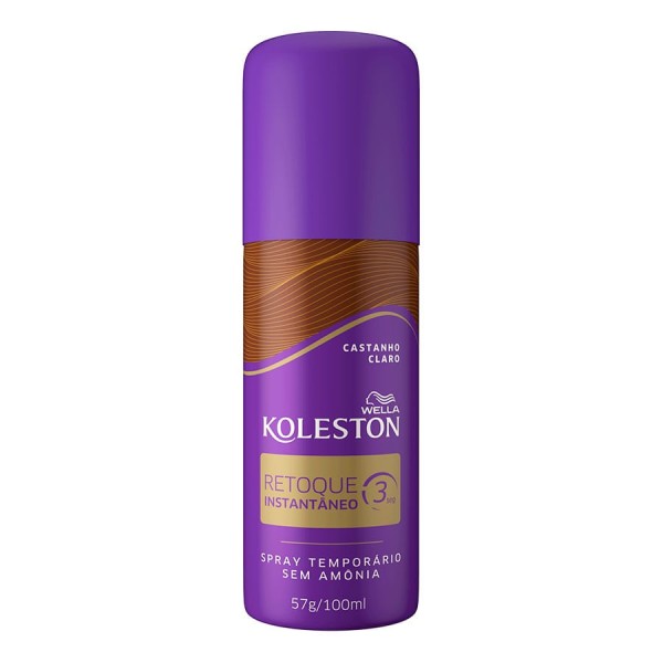 Spray Retoque De Raiz Koleston Castanho Claro - 100ml