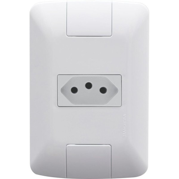 Conjunto 4x2 1 Tomada 2P+T 10A 250V Branco Aria Tramontina