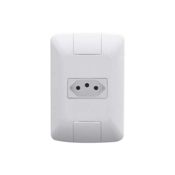 Encontraproduto.com.br - Conjunto 1 Tomada 2P+T 20A 250V Branco Tramontina