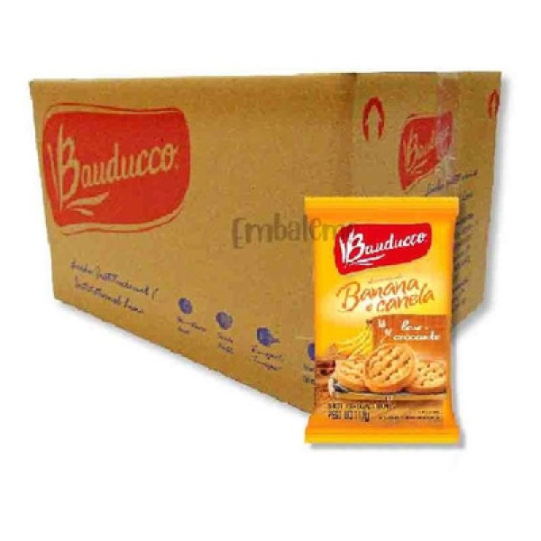 Encontraproduto.com.br - Biscoito Sachê Amanteigado Banana com Canela 400x13,1g Bauducco
