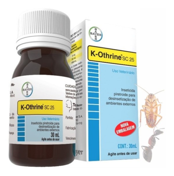 Inseticida K-othrine Sc25 30ml Embalagem Com 30 Unidades