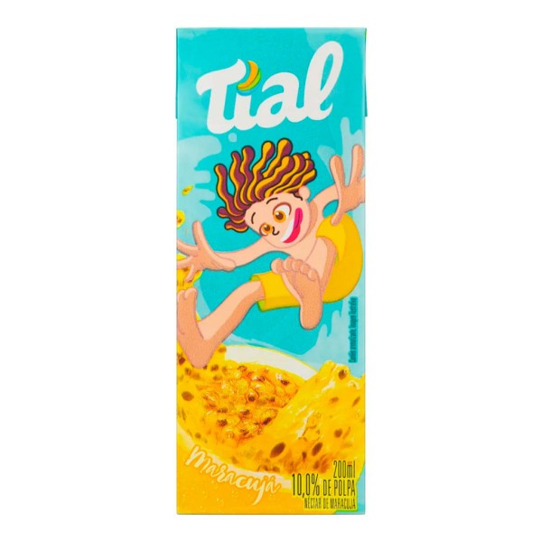 Encontraproduto.com.br - Suco Tial Kids Néctar Maracujá 200ml - Embalagem Com 24 Unidades