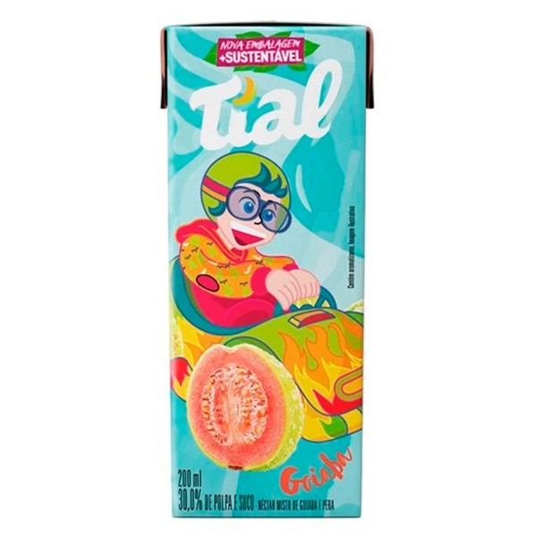 Encontraproduto.com.br - Suco Tial Kids Néctar Goiaba 200ml - Embalagem Com 24 Unidades