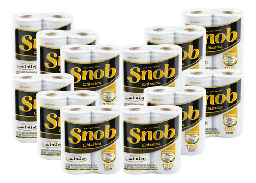 Encontraproduto.com.br - Papel Toalha Branca Lisa com 2 Rolos 12x2 Snob
