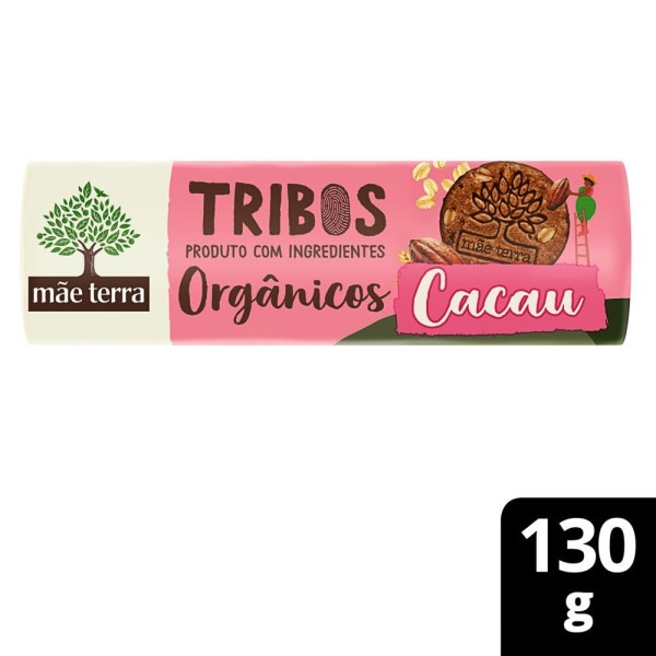 Encontraproduto.com.br - Biscoito Integral Mãe Terra Tribos Cacau 130g