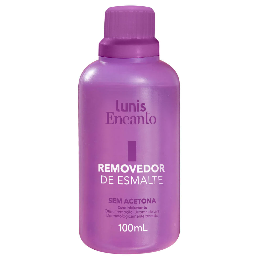Encontraproduto.com.br - Removedor Esmalte Lunis Encanto 100ml Sem Acetona