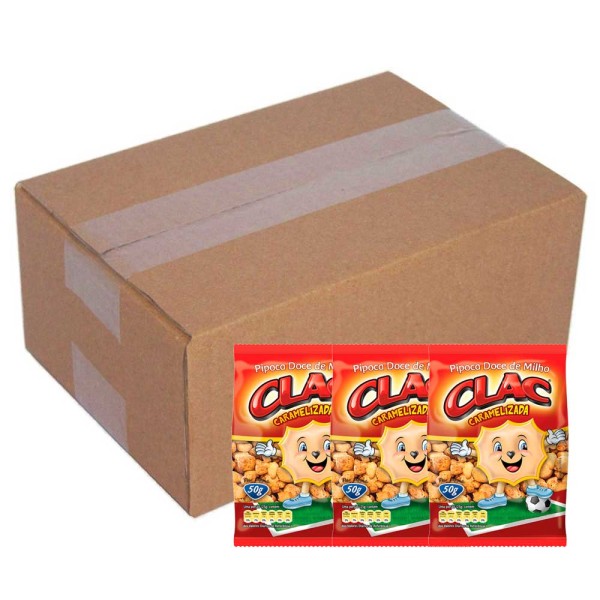 Encontraproduto.com.br - Pipoca Doce Caramelizada 50g c/30 - Clac