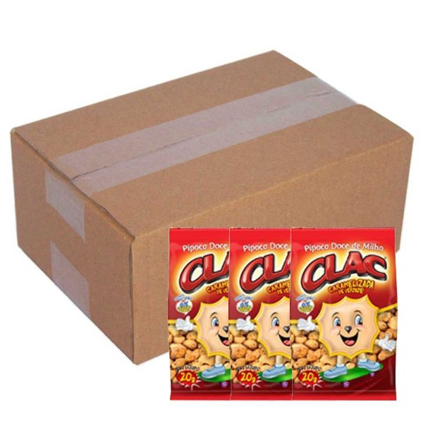 Encontraproduto.com.br - Pipoca Doce Caramelizada 20g c/50 - Clac