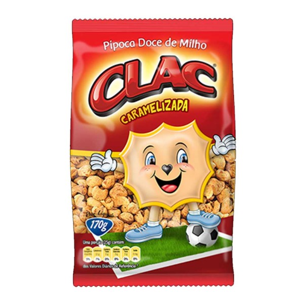 Encontraproduto.com.br - Pipoca Doce Caramelizada 170g c/10 - Clac