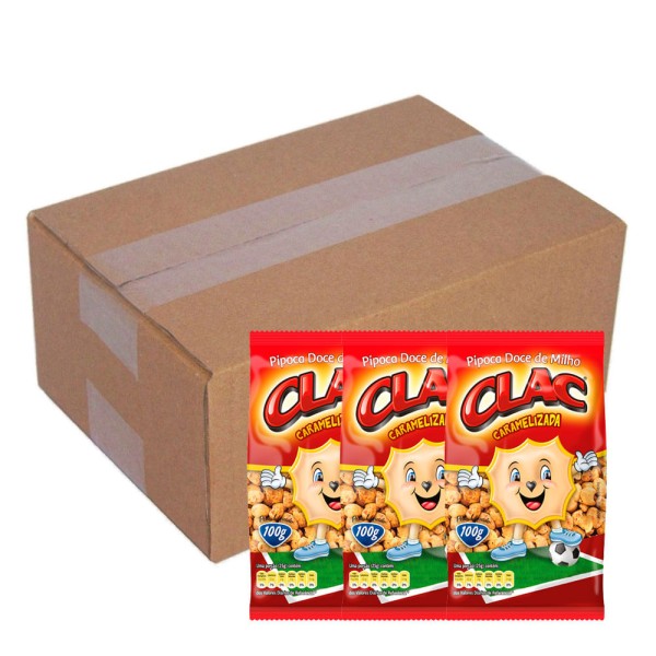 Encontraproduto.com.br - Pipoca Doce Caramelizada 100g c/10 - Clac