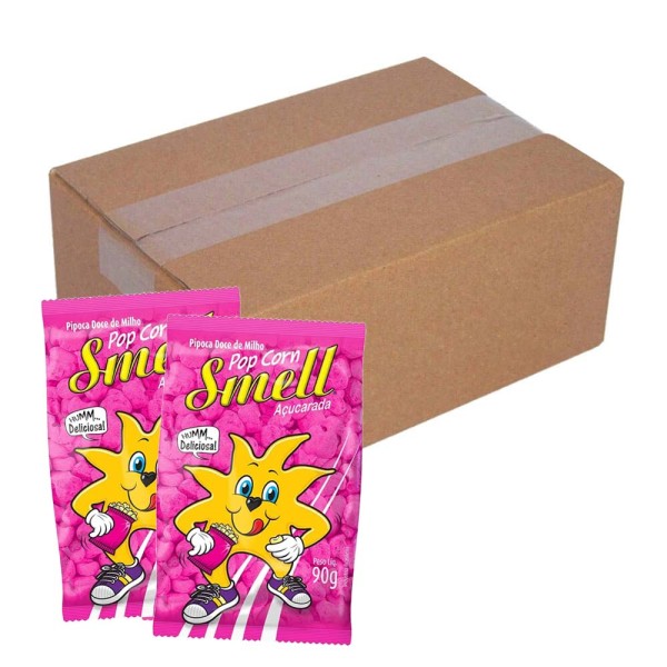 Encontraproduto.com.br - Pipoca Doce Açucarada 90g c/10 - Smell