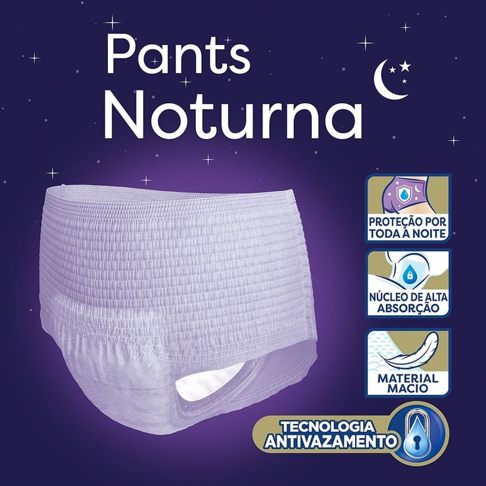 Encontraproduto.com.br - Roupa Ãntima Tena Pants Noturna G/eg - 4 Pacotes Com 24 Fraldas - Total 96 Tiras