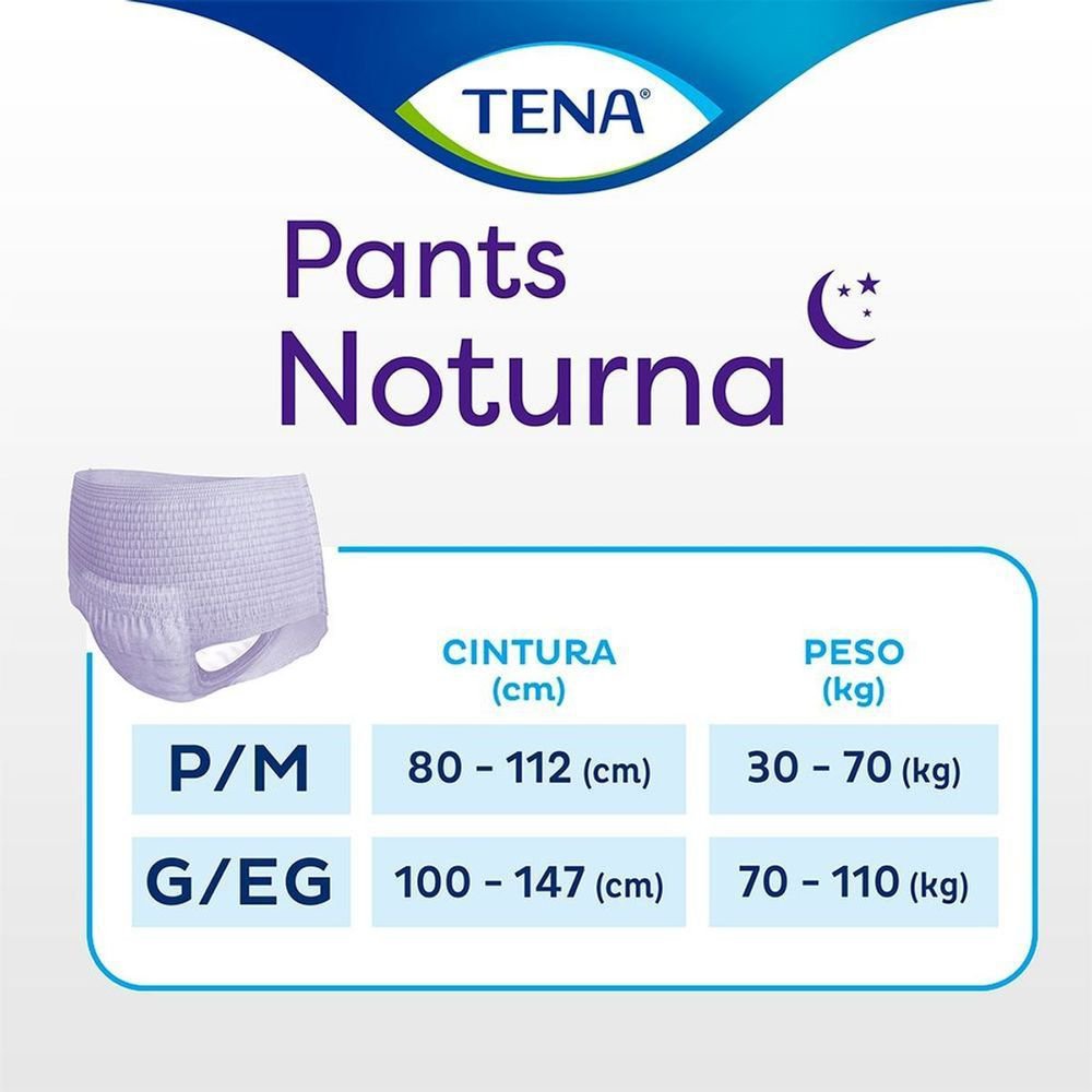 Encontraproduto.com.br - Roupa Ãntima Tena Pants Noturna G/eg - 4 Pacotes Com 24 Fraldas - Total 96 Tiras