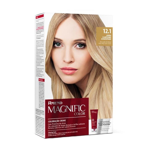 Kit Coloração Magnific Color Amend Louro Clarissimo Acinzentado - 12.1