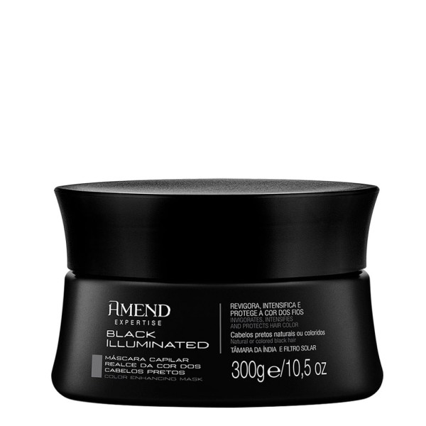 Máscara Capilar Realce Da Cor Preto Black Illuminated Amend 300g