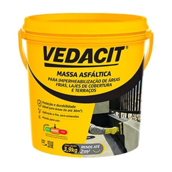 Massa Asfaltica Impermeabilizante 03,9KG VEDACIT