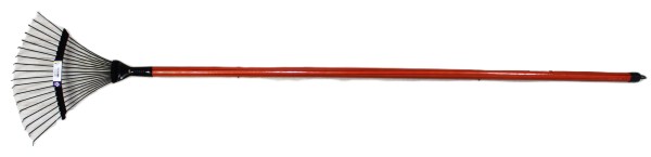Encontraproduto.com.br - Vassoura para jardim 18 dentes de aço com cabo 6 Unidades brmais