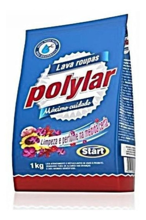 Encontraproduto.com.br - Sabao Em Po Polylar 1kg Sachet Lava Roupas