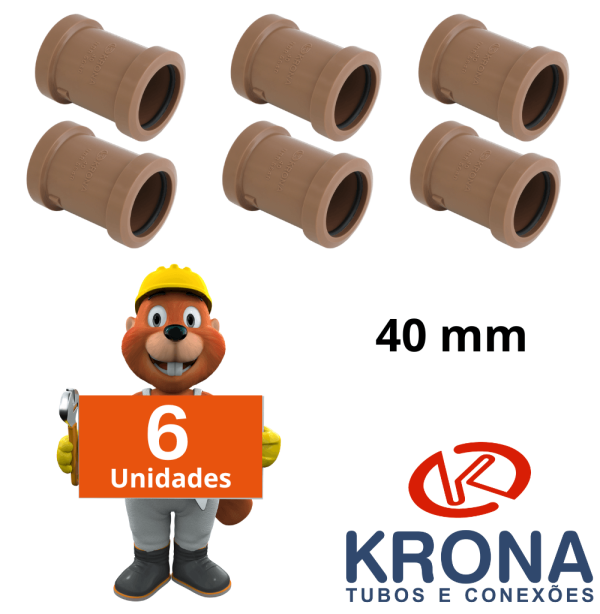Encontraproduto.com.br - Luva de Correr Soldável 40 Mm - Saco com 6 Unidades - Krona