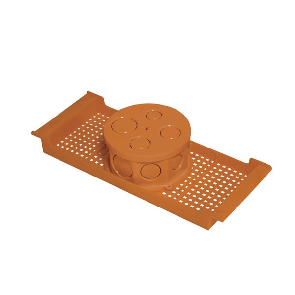 Caixa Luz PVC Krona Centro para Laje 250Mm Laranja 1256