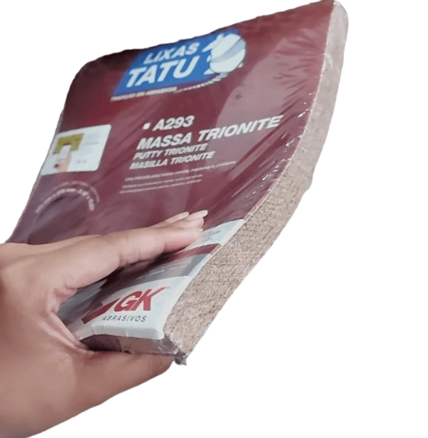 Encontraproduto.com.br - Lixa para Massa Parede grão 120 C/50 Folhas Tatu