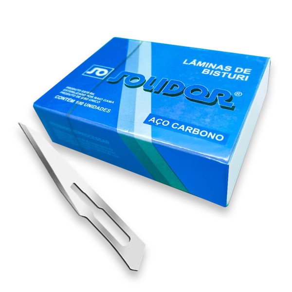Encontraproduto.com.br - Lâmina De Bisturi N°11 Aço Carbono Caixa Com 100 - Labor Import