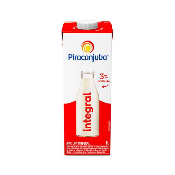 Encontraproduto.com.br - Leite Integral  UHT 1L Caixa com 12un Piracanjuba
