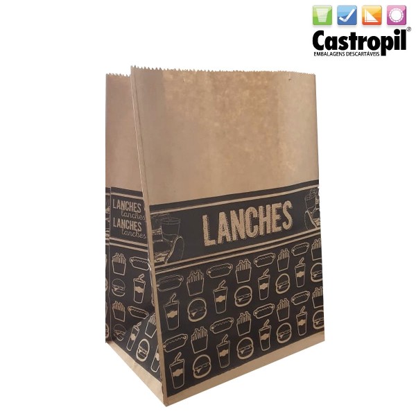 Encontraproduto.com.br - Packpel Saco Sos Imp Pr P (17X10X24Cm) C/50