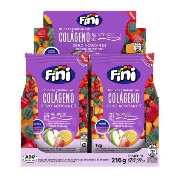 Encontraproduto.com.br - Bala Fini Natural Sweets Colágeno 18g
