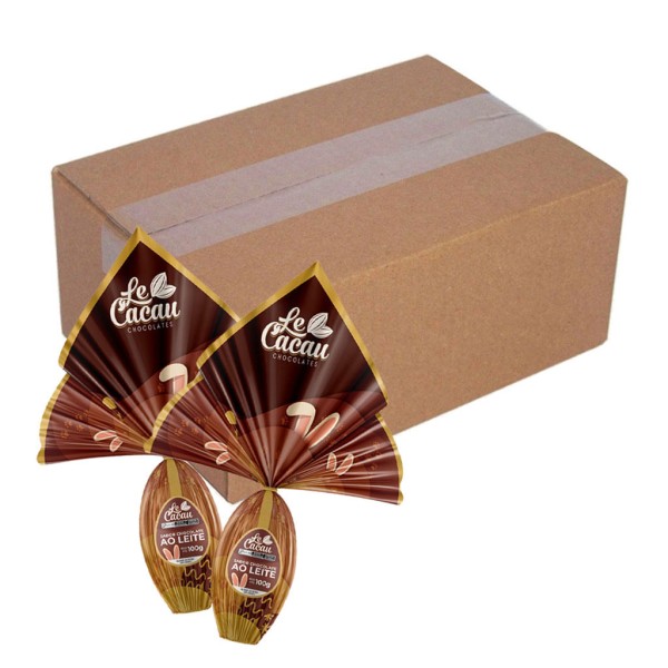 Ovo de Páscoa Chocolate Ao Leite 100g c/24 - Le Cacau