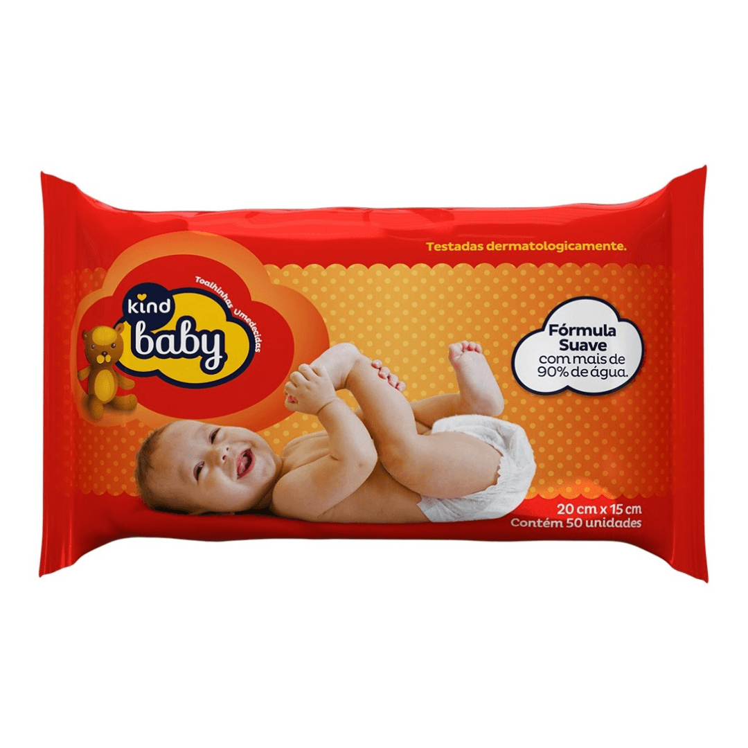 Toalha Umedecida - Kind Baby - 50 unidades