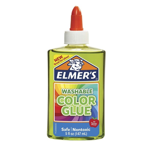 Encontraproduto.com.br - Cola Elmers Translucida Color Verde 147ml