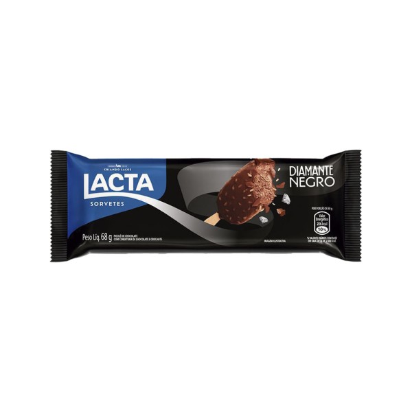 Sorvete Lacta Diamante Negro 63gr